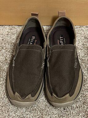 Skechers Men's Brown Slip In Shoes: Size 11.5